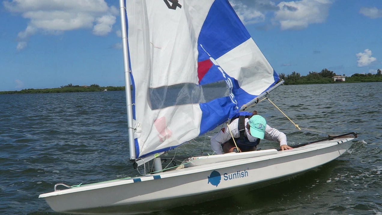 How to tack a Sunfish
